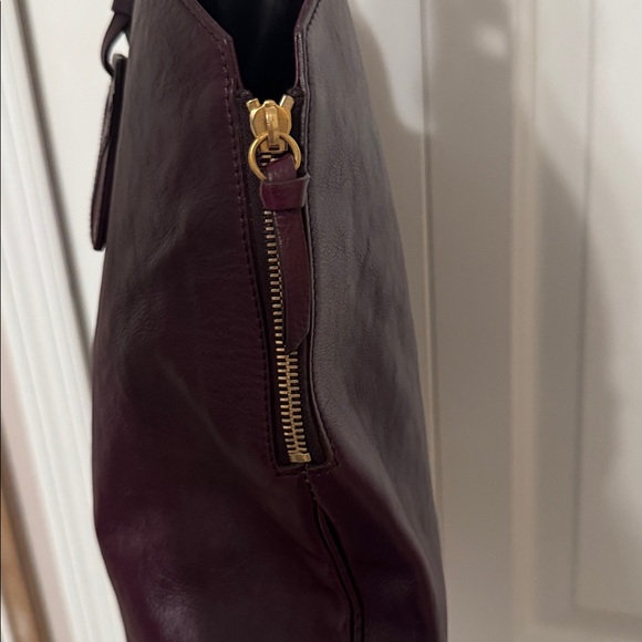 YSL aubergine/purple metropolis leather bag - Picture 5 of 13